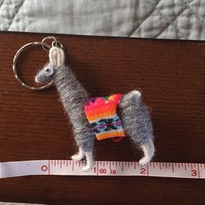 Cute alpaca key chain